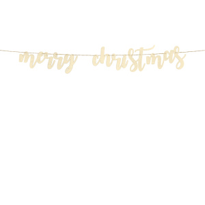 Ghirlanda in legno Merry Christmas