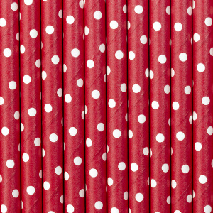 Cannucce di carta pois