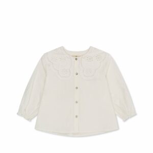 Camicia con colletto in pizzo