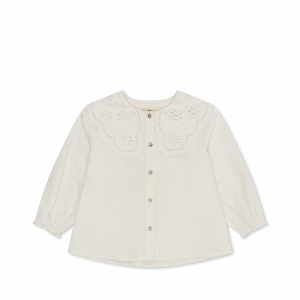 Camicia con colletto in pizzo