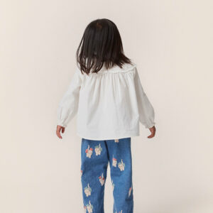 Camicia con colletto in pizzo