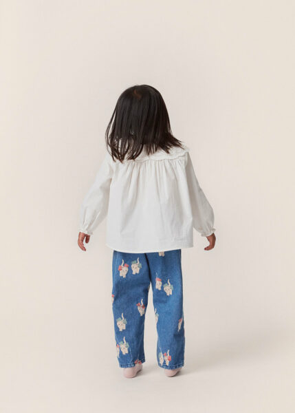 Camicia con colletto in pizzo