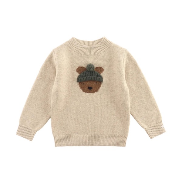 Denn Maglione in lana merino Orso