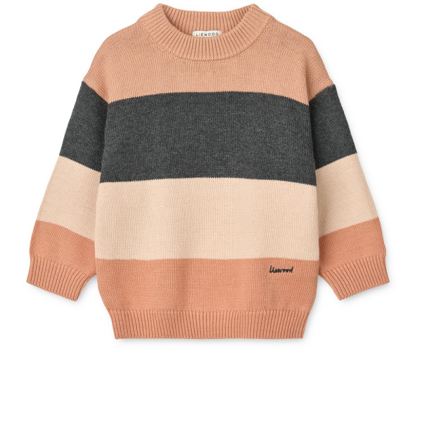 Maglione in maglia a righe