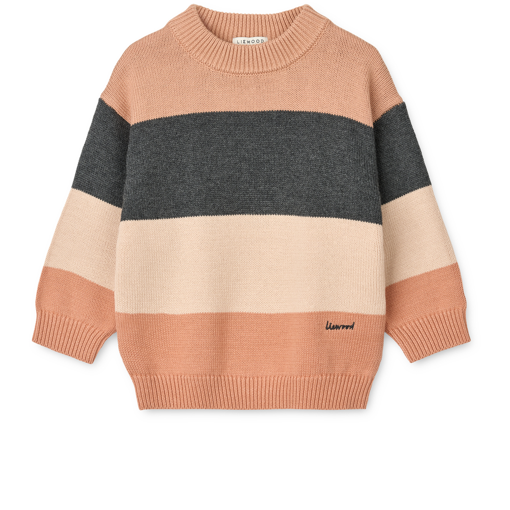 Maglione in maglia a righe