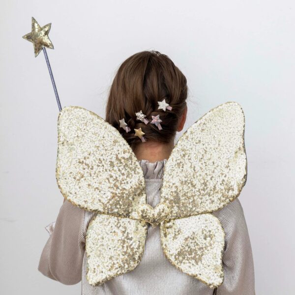 Ali da fata con paillettes scintillanti