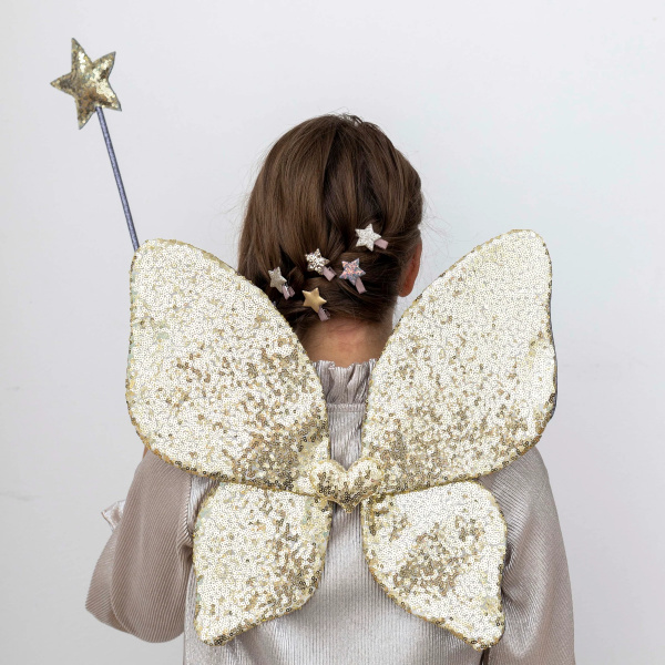 Ali da fata con paillettes scintillanti