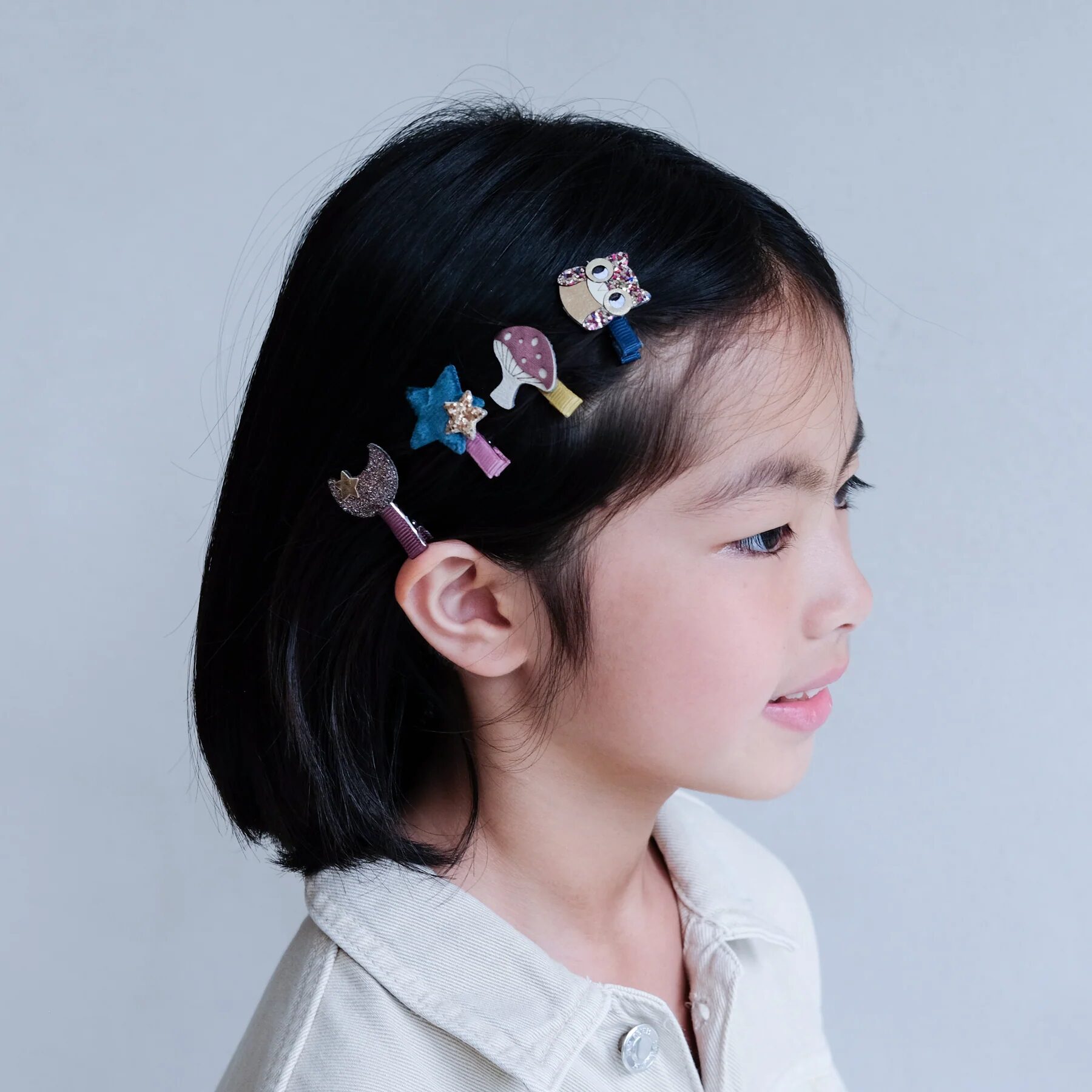 Magical owl mini clip set