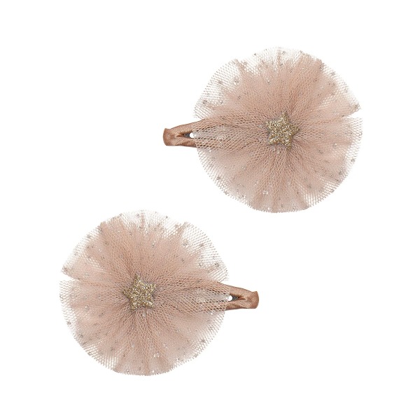 Spille clip con stella e tulle