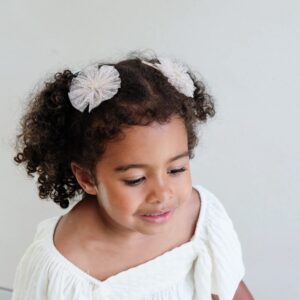 Spille clip con stella e tulle
