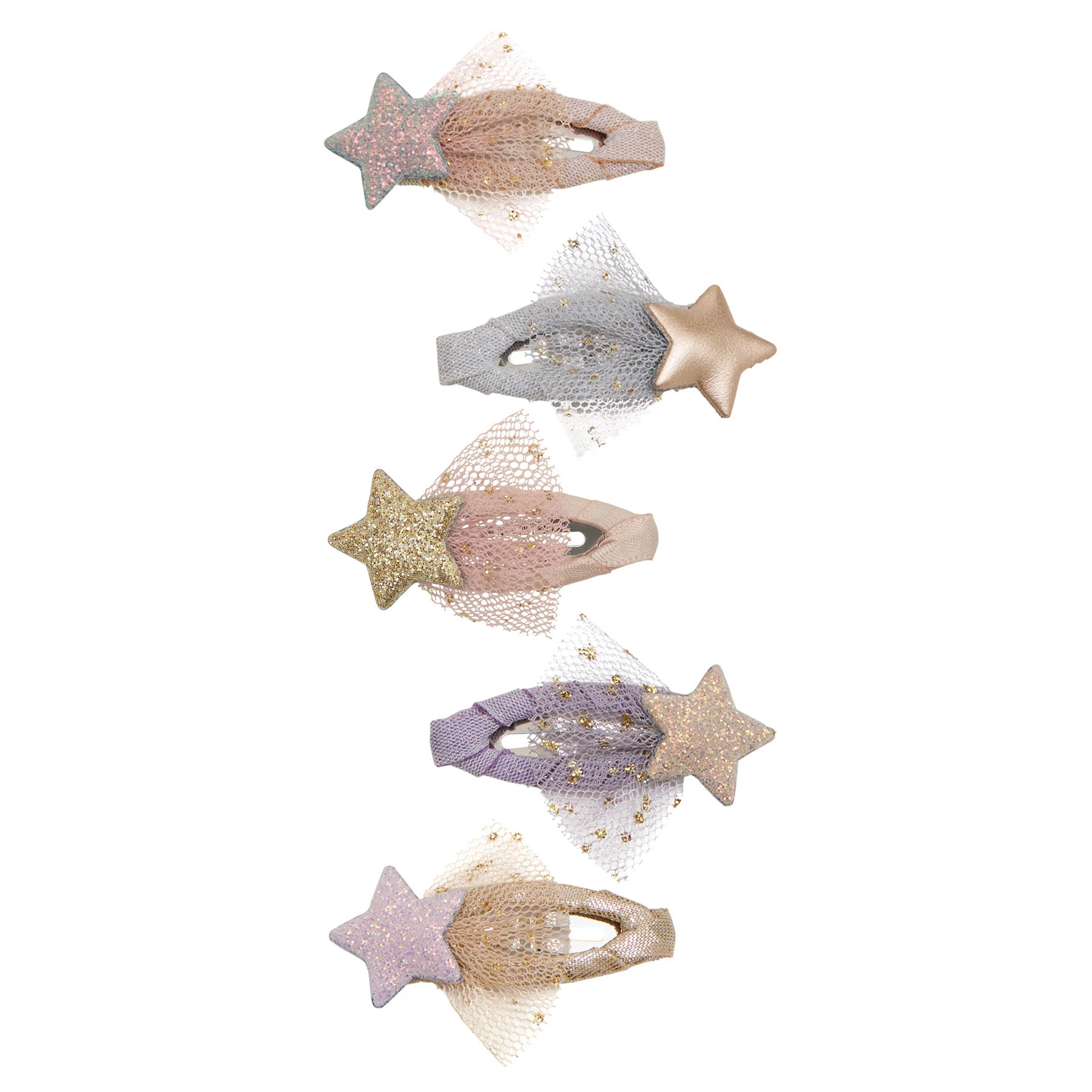 Set 5 Fermagli per Capelli Tutu Star