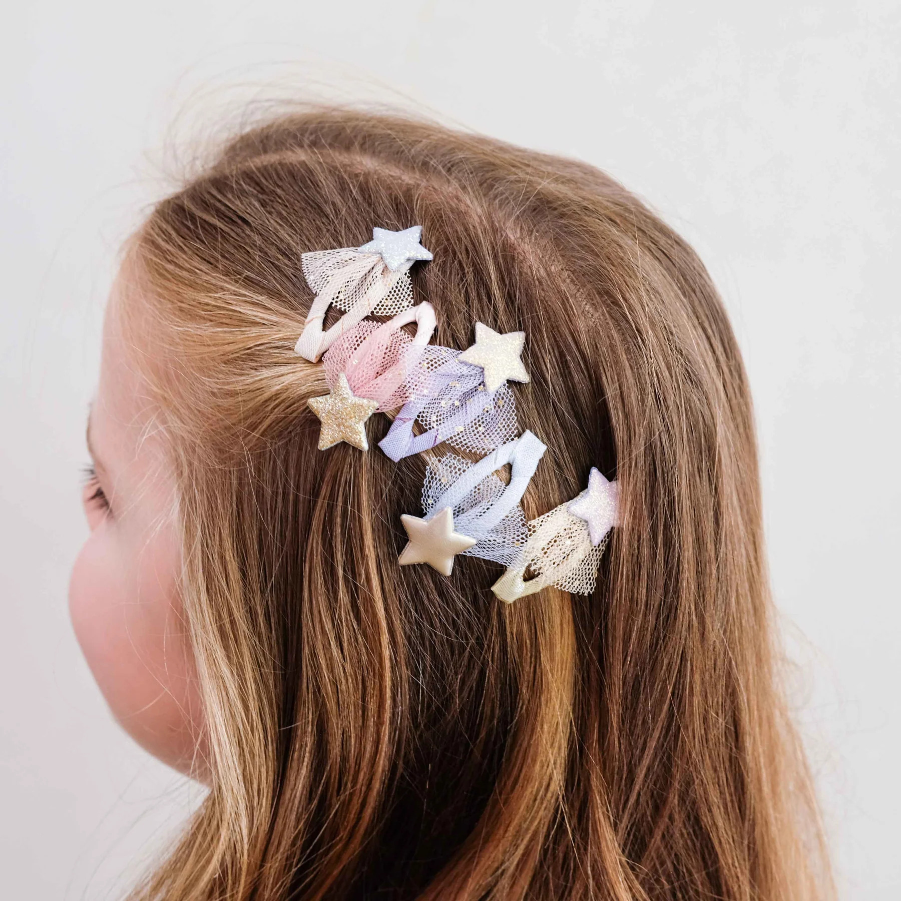Set 5 Fermagli per Capelli Tutu Star