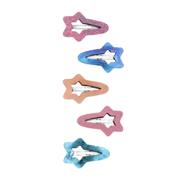 Set 5 Fermagli per Capelli Cut Out Star