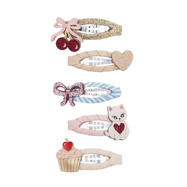 Set 5 Fermagli per Capelli Kittybow