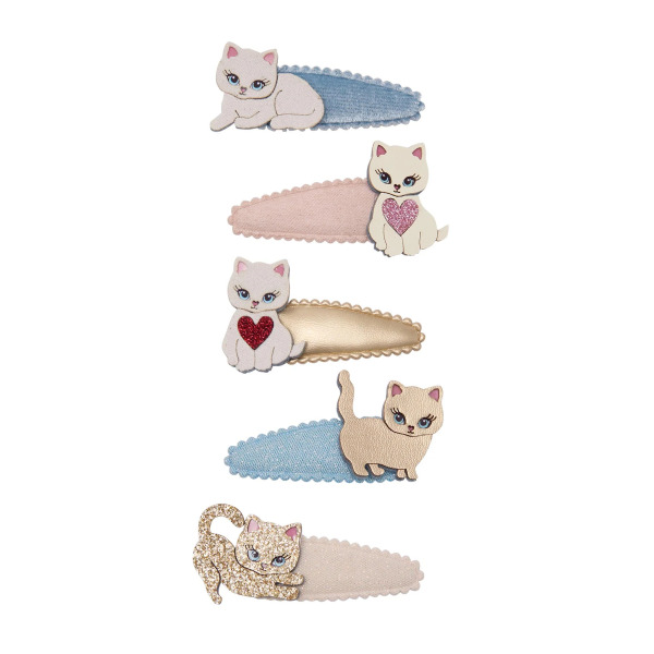 Set 5 Fermagli per Capelli Cutey Kitten