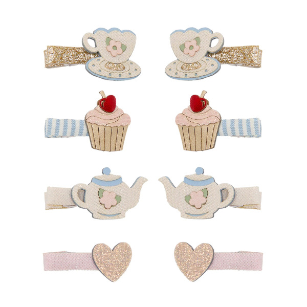 Set 8 Fermagli per Capelli Afternoon Tea
