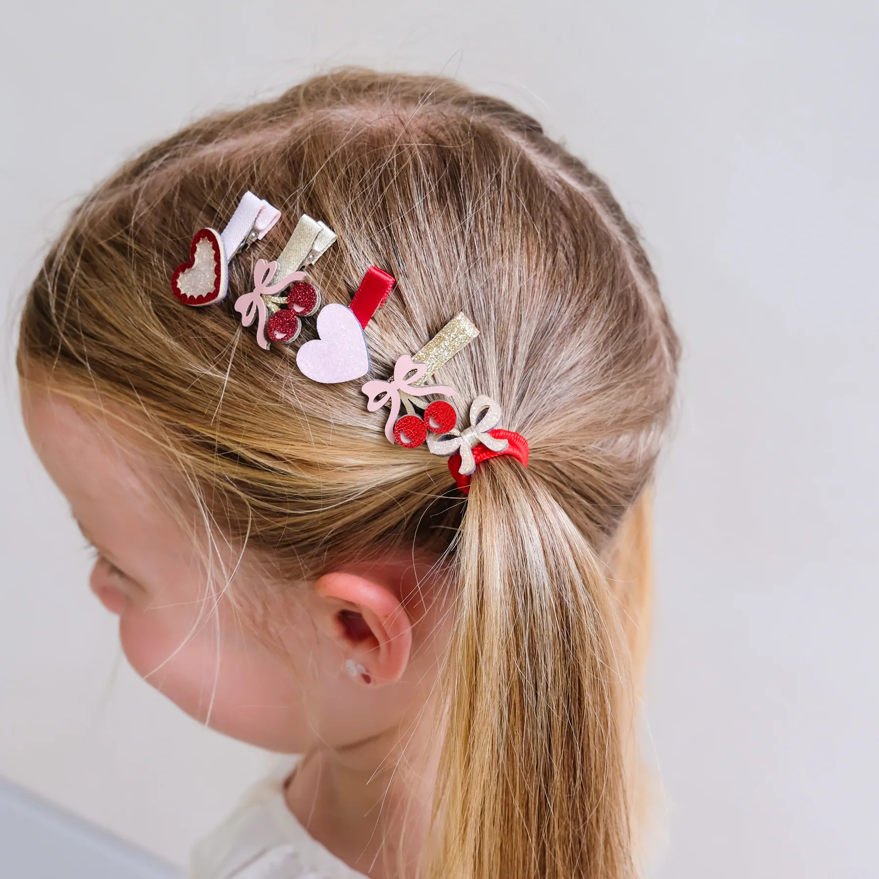 Set 8 Fermagli per Capelli Fancy Cherries