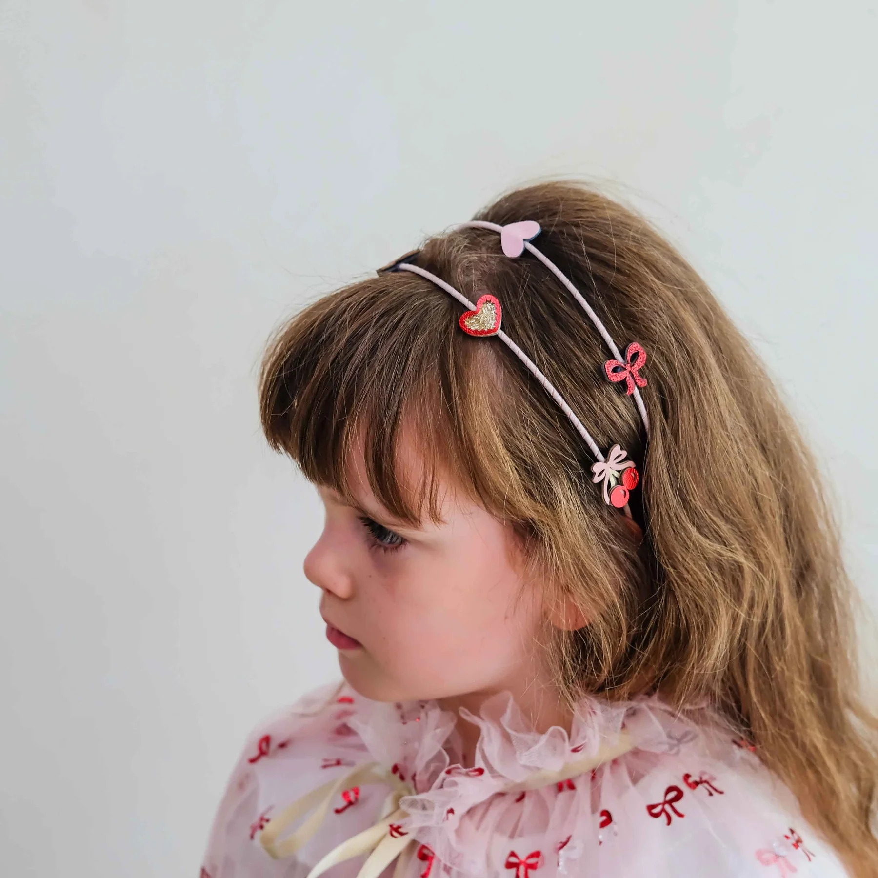 Cerchietto Doppio per Capelli Fancy Cherries
