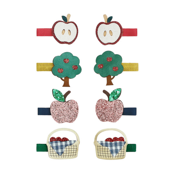 Set 8 Fermagli per Capelli Apple Harvest