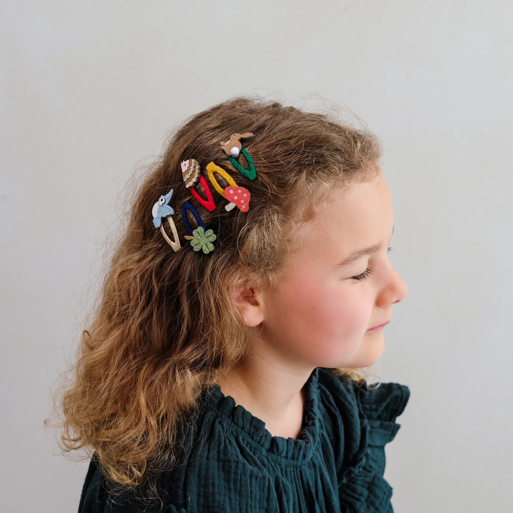 Set 5 Fermagli per Capelli Woodland Pals