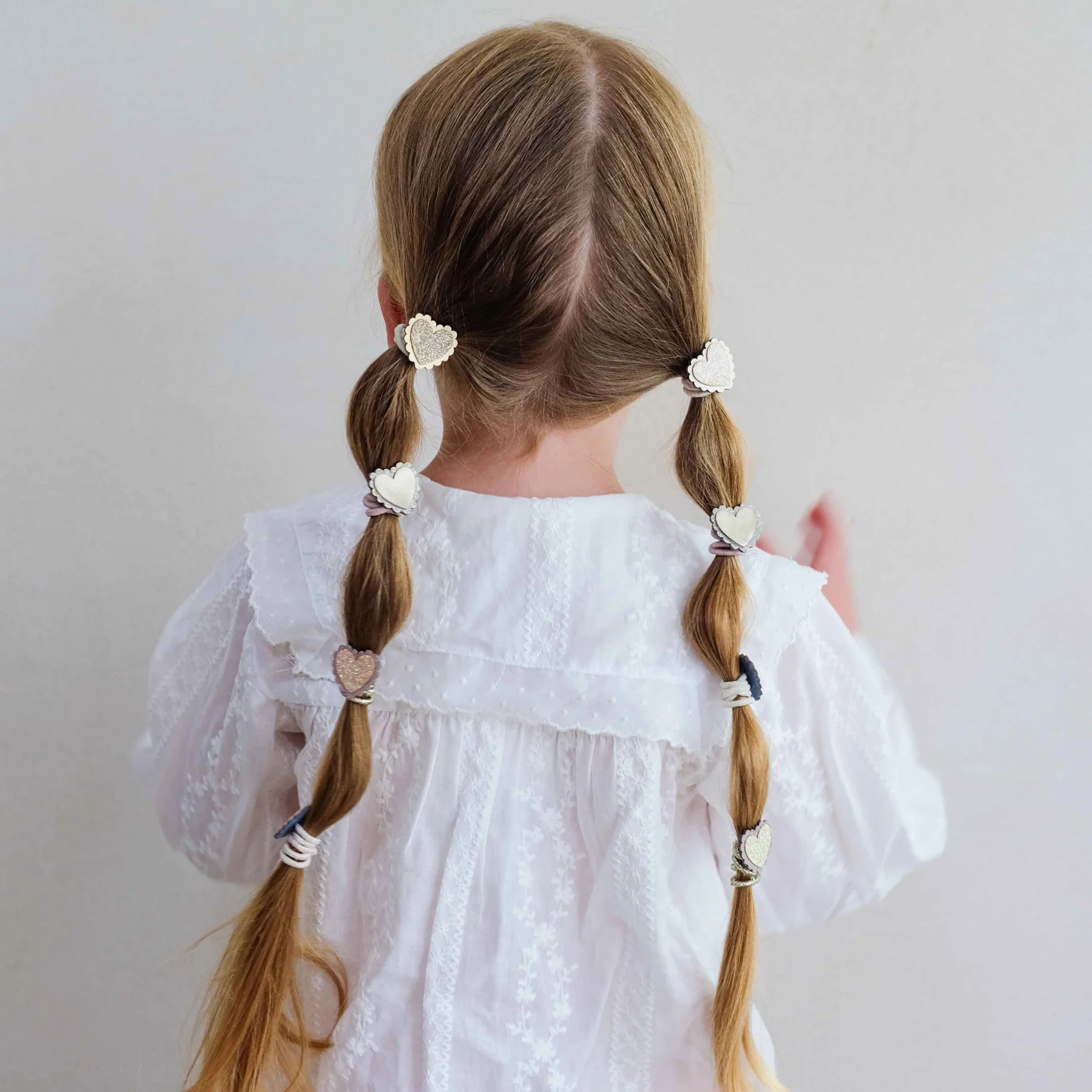 Set 8 Elastici per Capelli Scalloped Heart