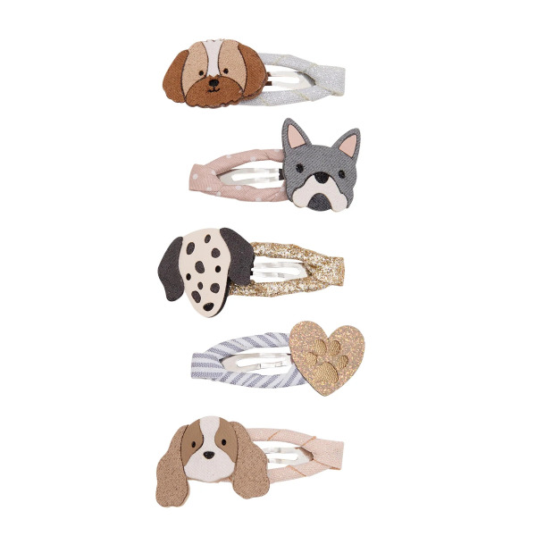 Set 5 Fermagli per Capelli Puppy Love