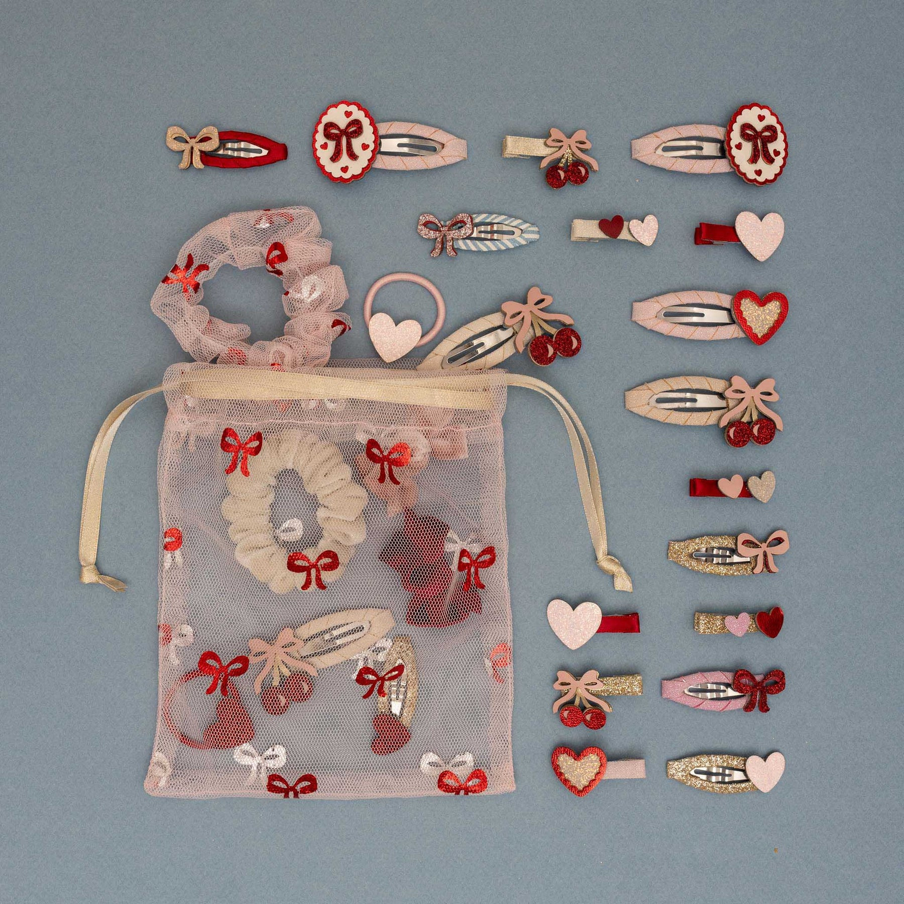 Pochette con Accessori per Capelli Kittybow