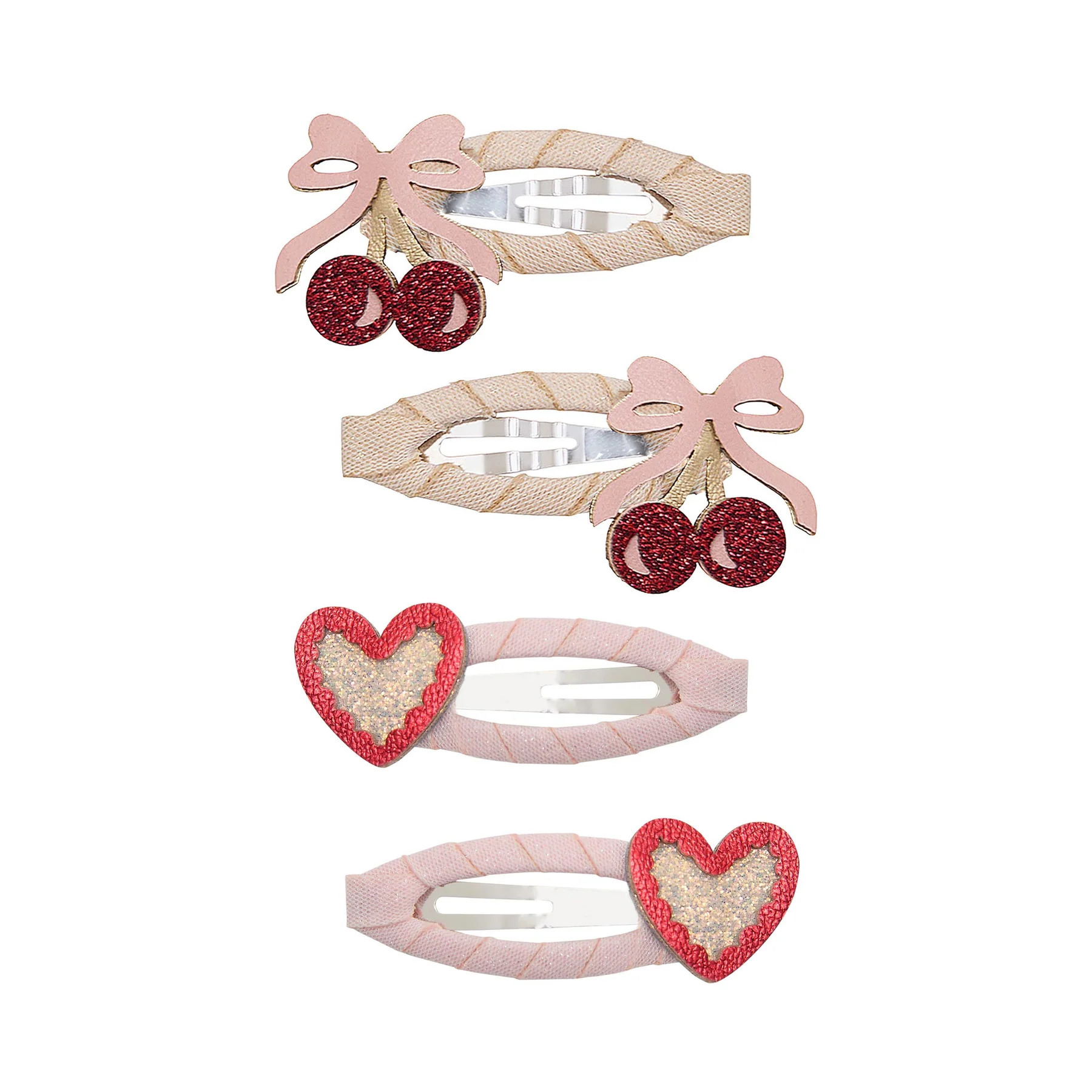 Set 4 Fermagli per Capelli Fancy Cherries