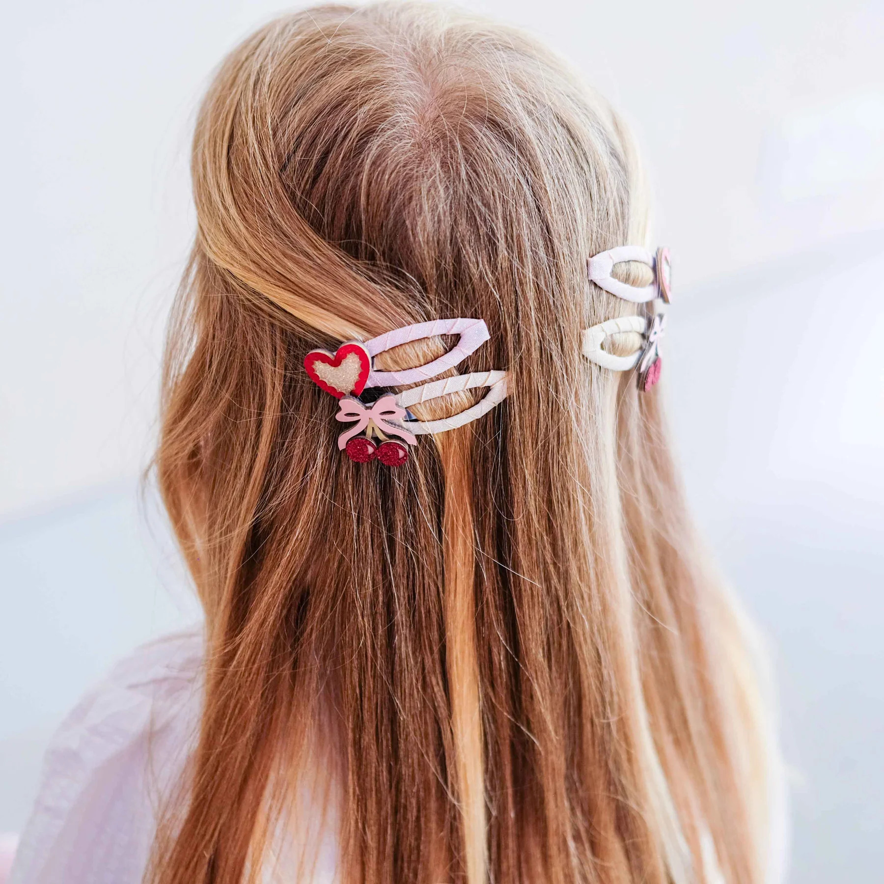 Set 4 Fermagli per Capelli Fancy Cherries