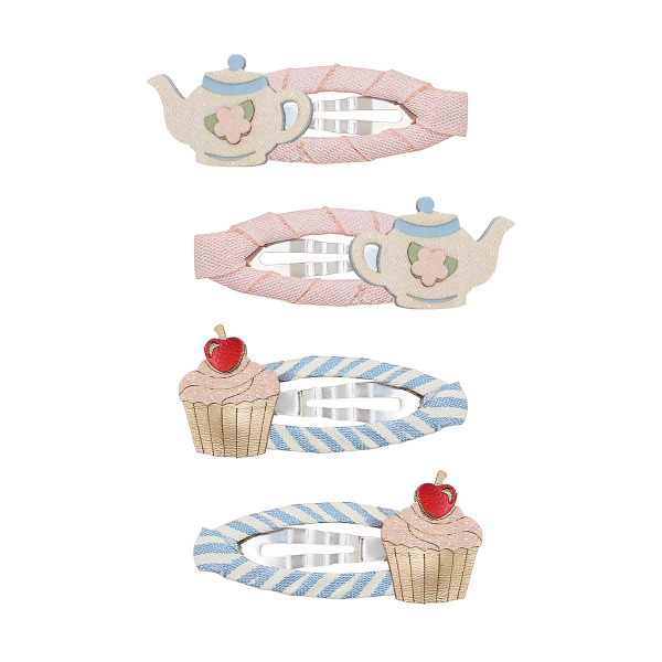 Set 4 Fermagli per Capelli Afternoon Tea