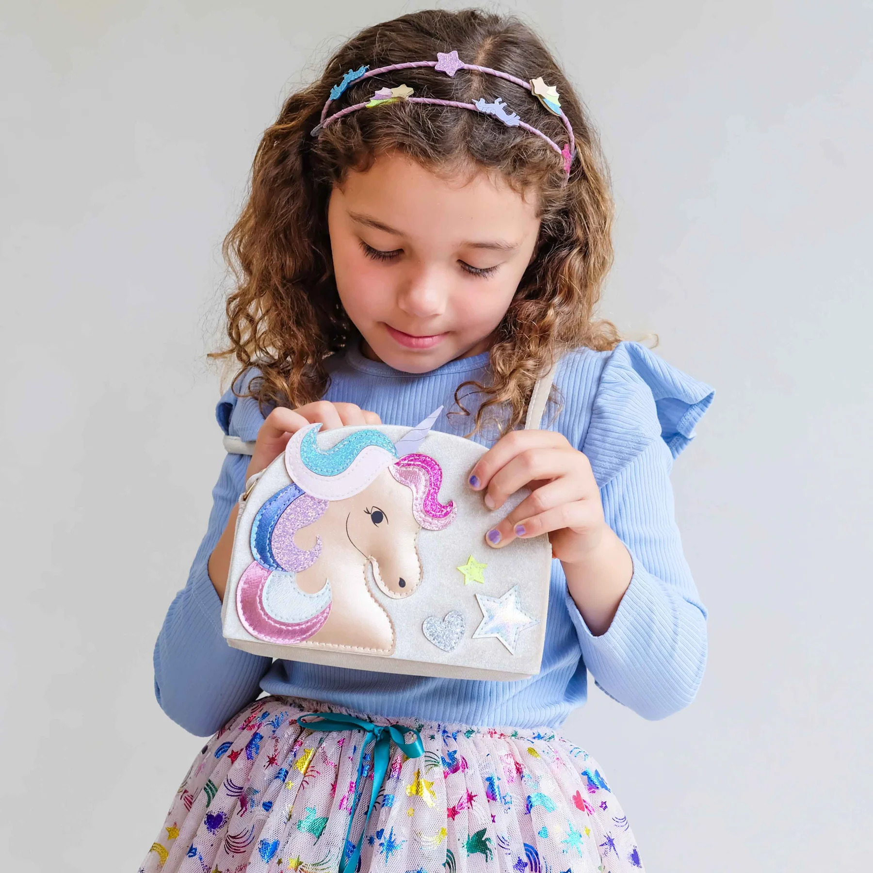 Borsa in Velluto Velvet Unicorn