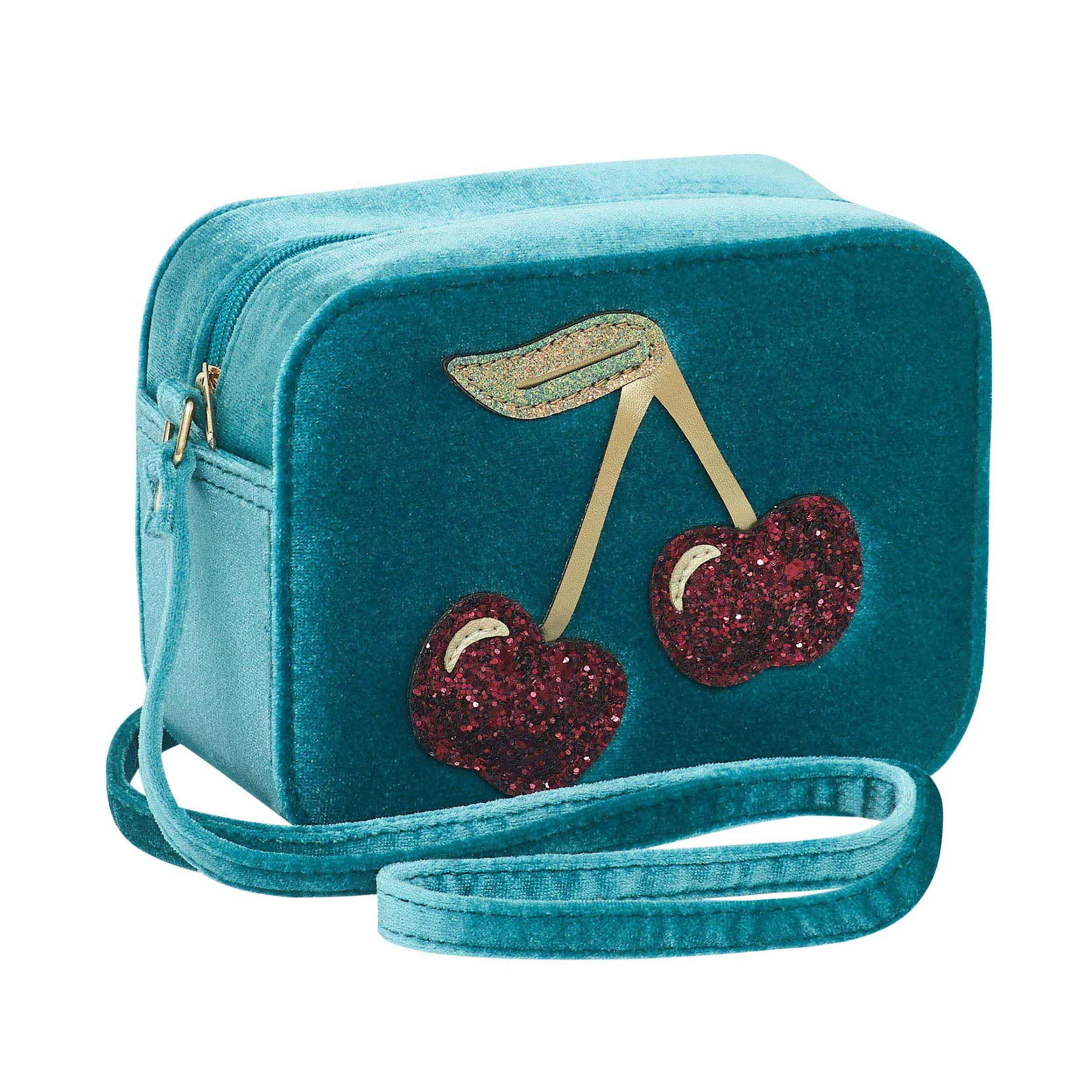 Borsa in Velluto Velvet Cherries