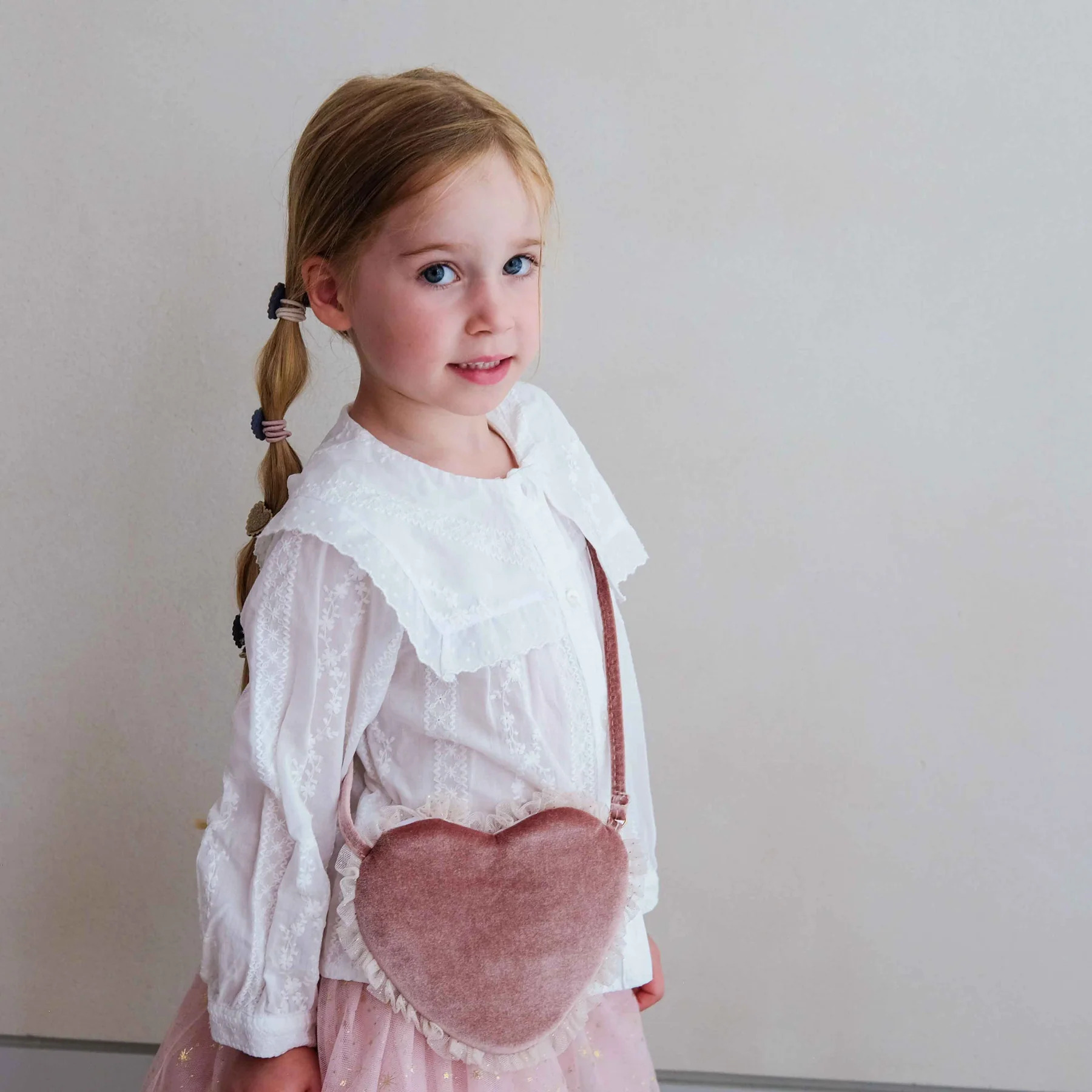 Borsa a Cuore in Velluto e Tulle