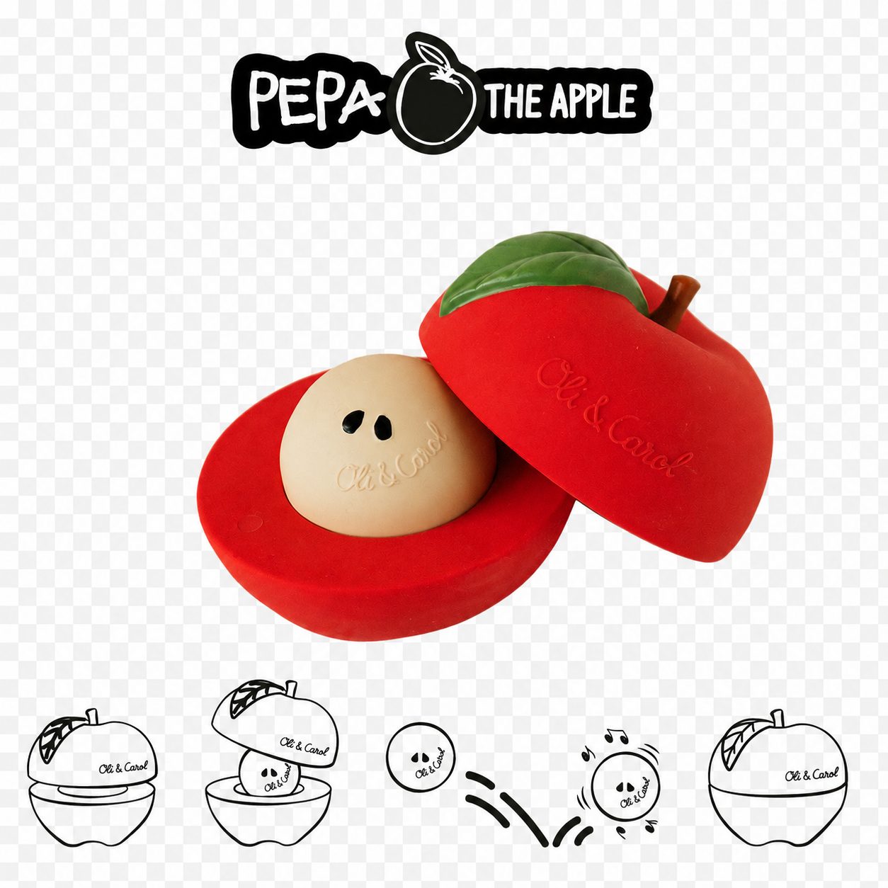 C---Oli () Carol---APPLEPUZZLE_4_P.JPG Apple Gioco Impilabile & Pallina con Sonaglio