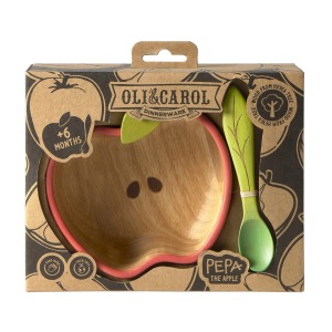 Set ciotola in legno con cucchiaio