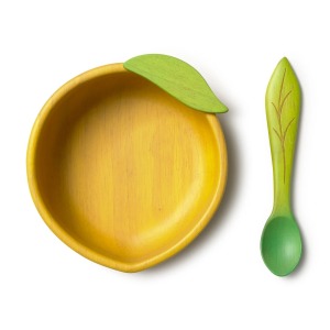 Set ciotola in legno con cucchiaio
