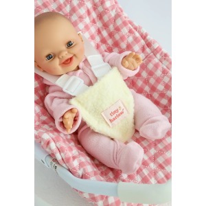 C Tiny Harlow SEGGIOLINO AUTOGINGHAM 2 P.JPG Seggiolino auto per bambole