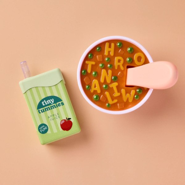 Set Pappa per Bambole Alphabet Soup & Apple Juice