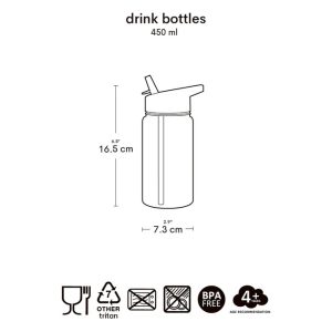 C---a little lovely company---LL-DBROBU95_4_P.JPG Borraccia con cannuccia 450 ml