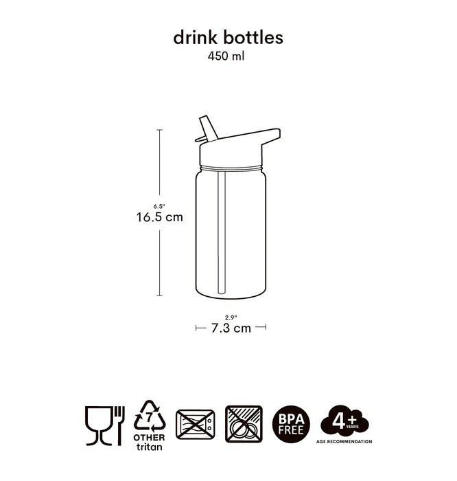 C---a little lovely company---LL-DBROBU95_4_P.JPG Borraccia con cannuccia 450 ml