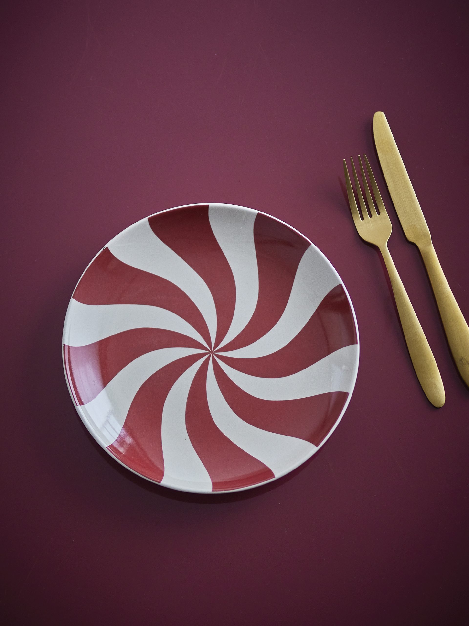 Piatto Natalizio Yule a Spirale