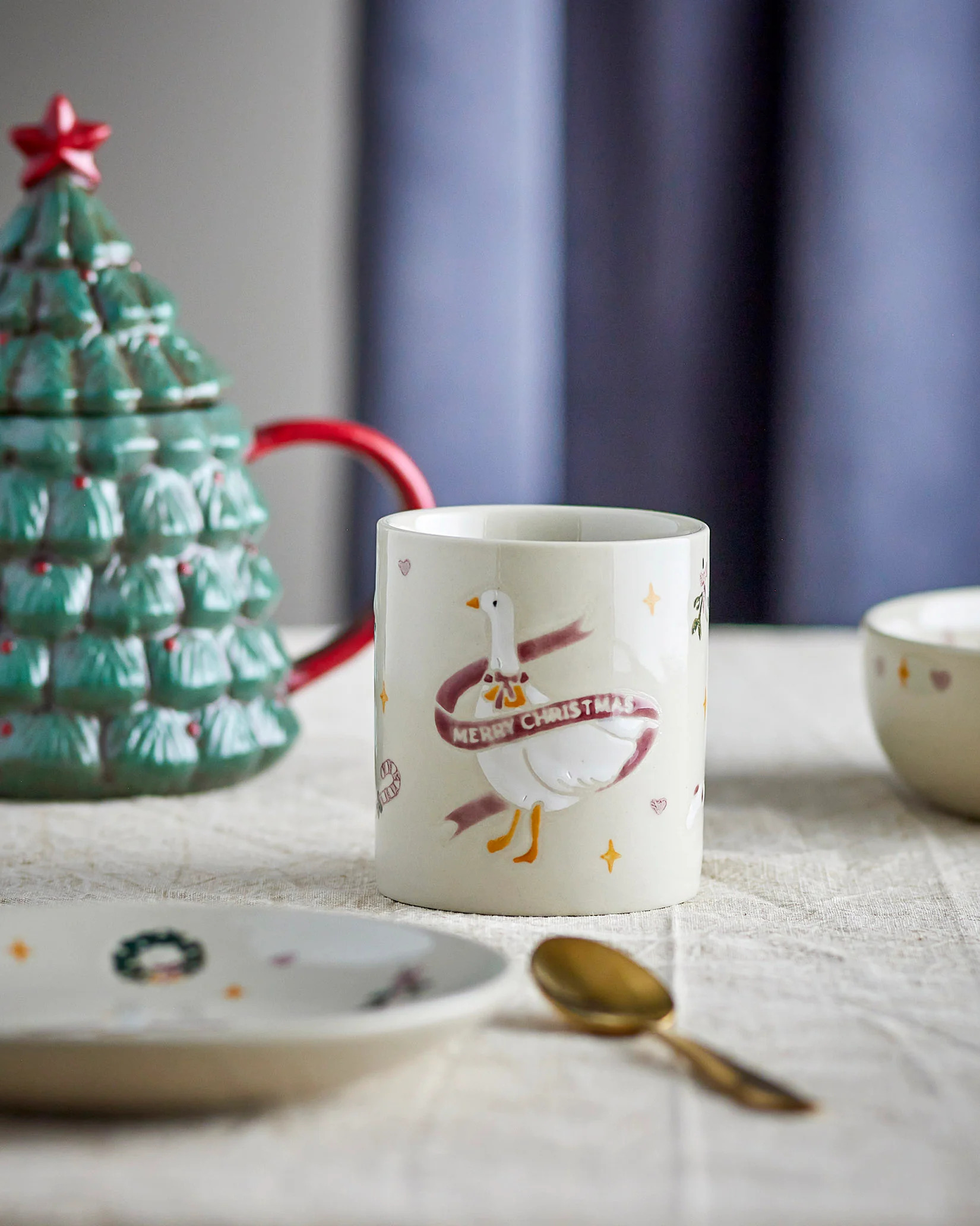 Tazza Natalizia Mary con Oca