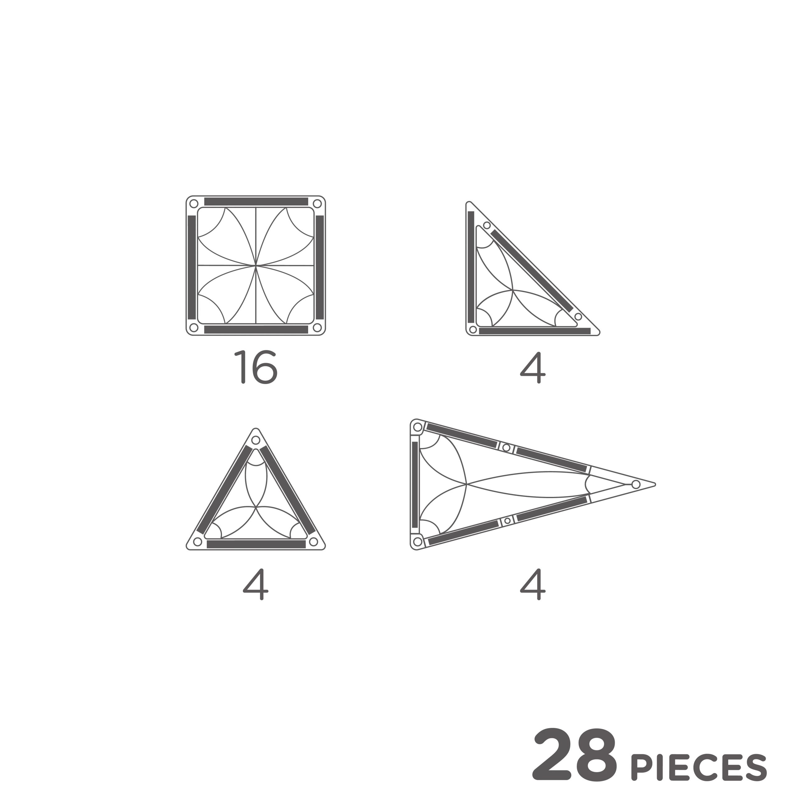 Pacchetto Mini Tiles Intenso – 28 pezzi