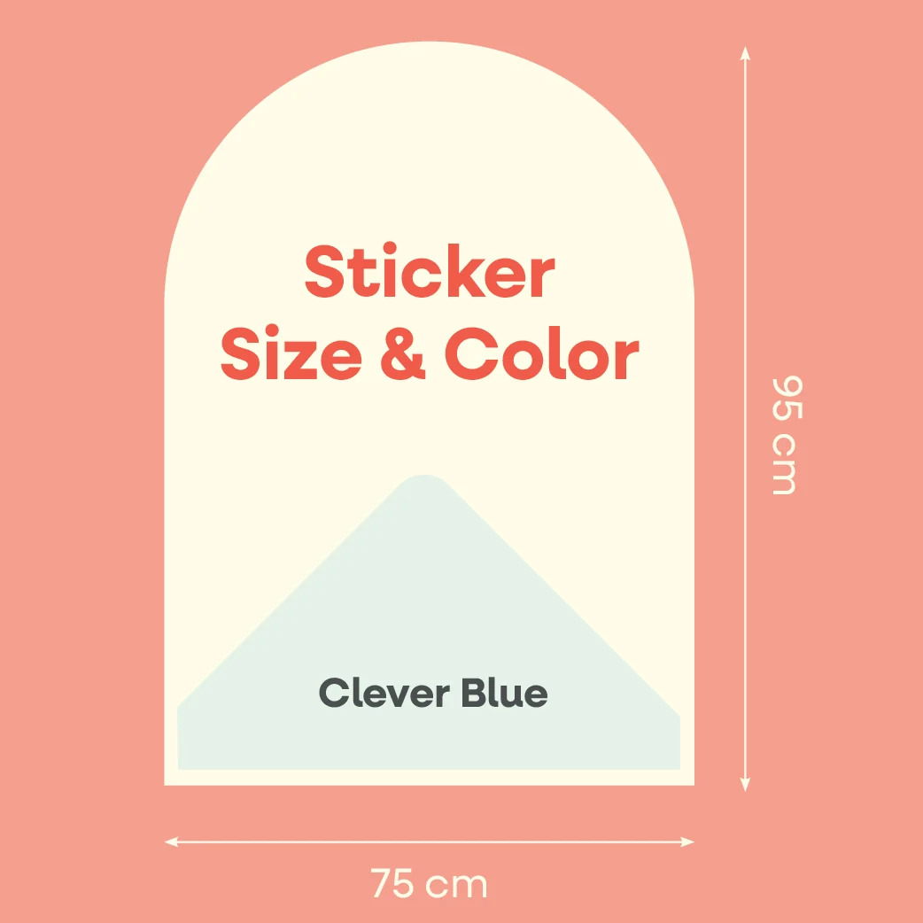 Adesivo Magnetico da Parete Cleverclixx 95 x 75 cm