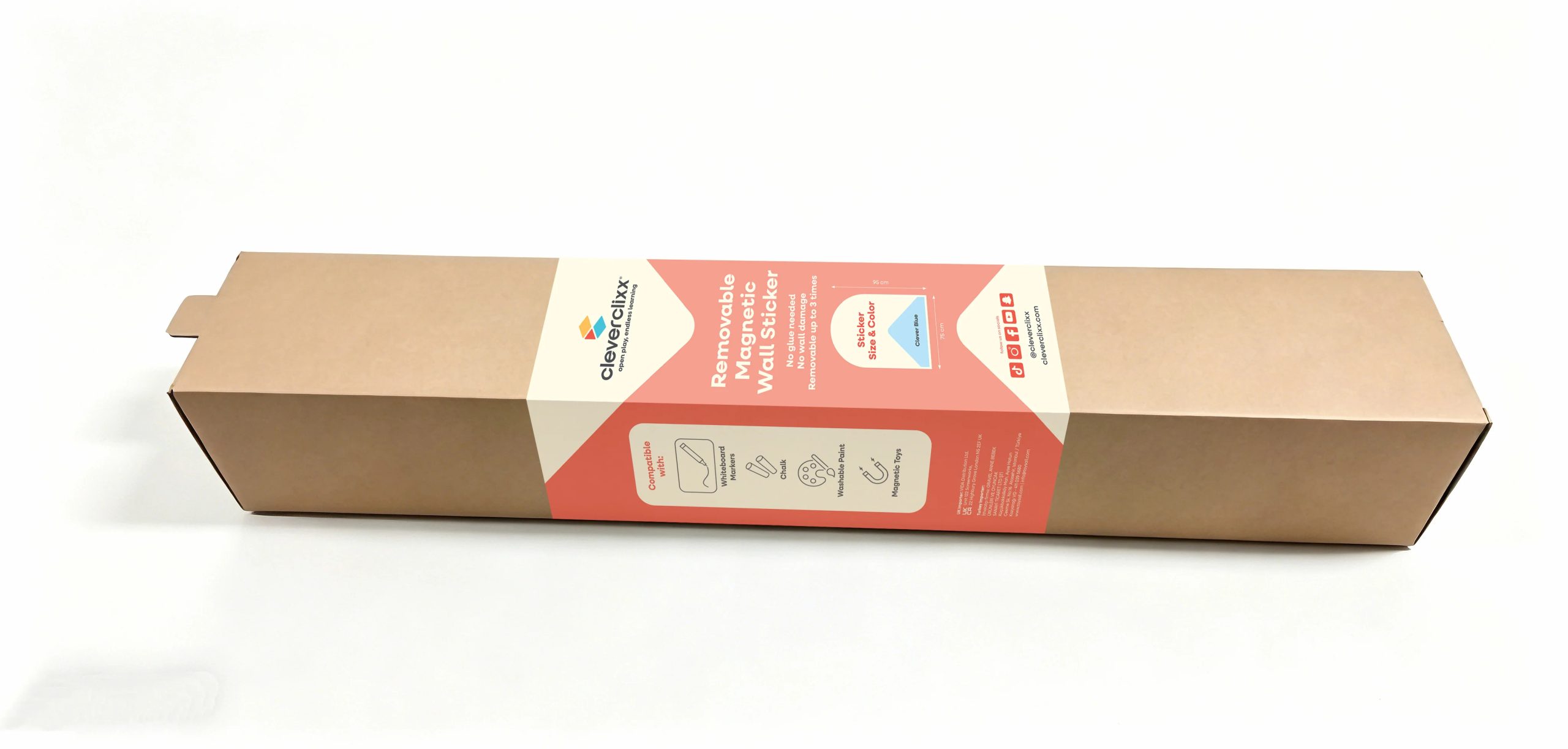 Adesivo Magnetico da Parete Cleverclixx 95 x 75 cm