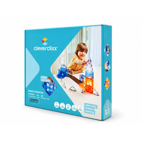 Space Mission Pack – Set 47 Tessere Magnetiche Luminose