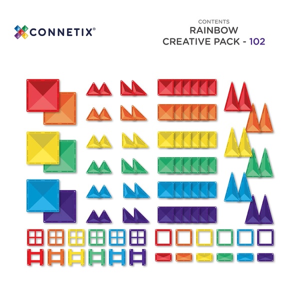 Pacchetto creativo arcobaleno 102 pz