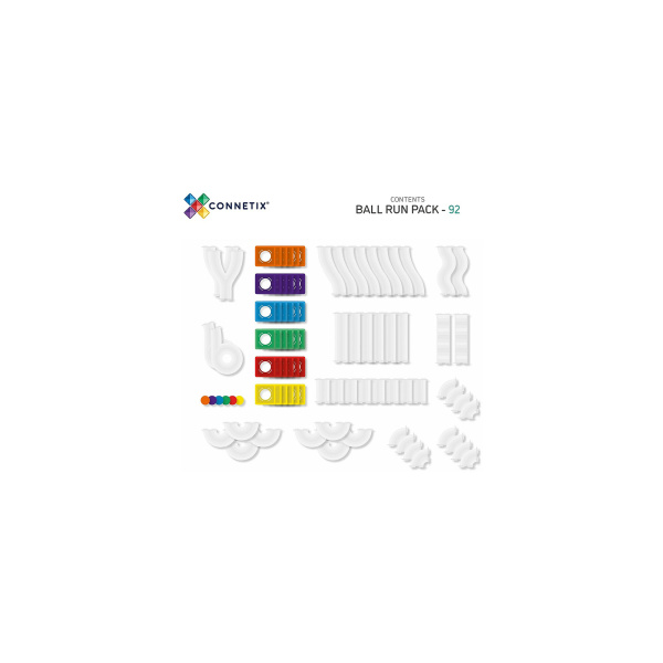 92 Pezzi – Pacco Pista Palline – Arcobaleno
