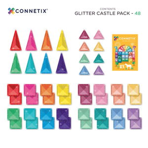 Pacchetto Castello Glitter 48 pz