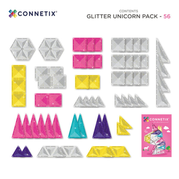 Confezione Unicorno Glitter 56 pz